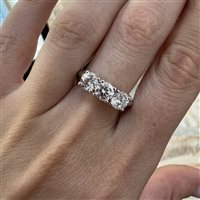 Anello Crivelli Donna TRILOGY in Oro bianco Diamante 1.50 Ct 000-4449-372 - 000-4449-372
